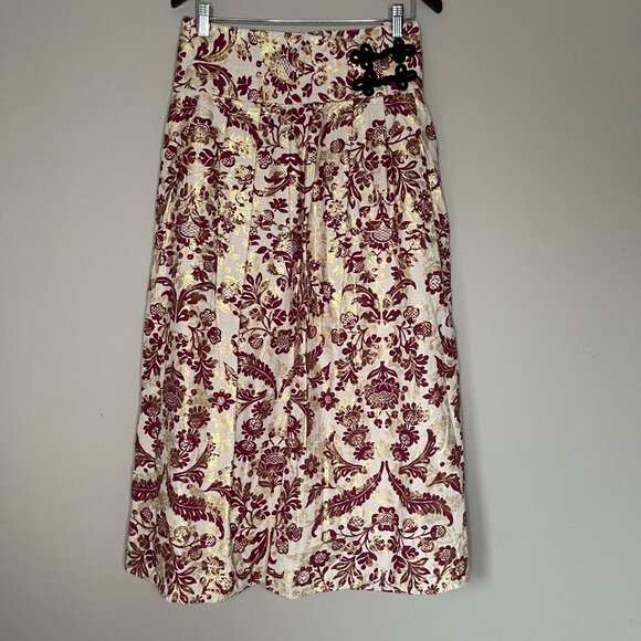 Soft Surroundings Maxi Skirt Womens Size 1X Full Pleated Art Feminine Classy NEW - Picture 1 of 5